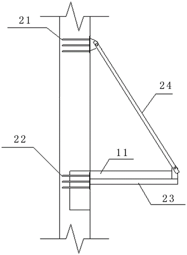 Assembly type prefabricated truss balcony and installation method therefor