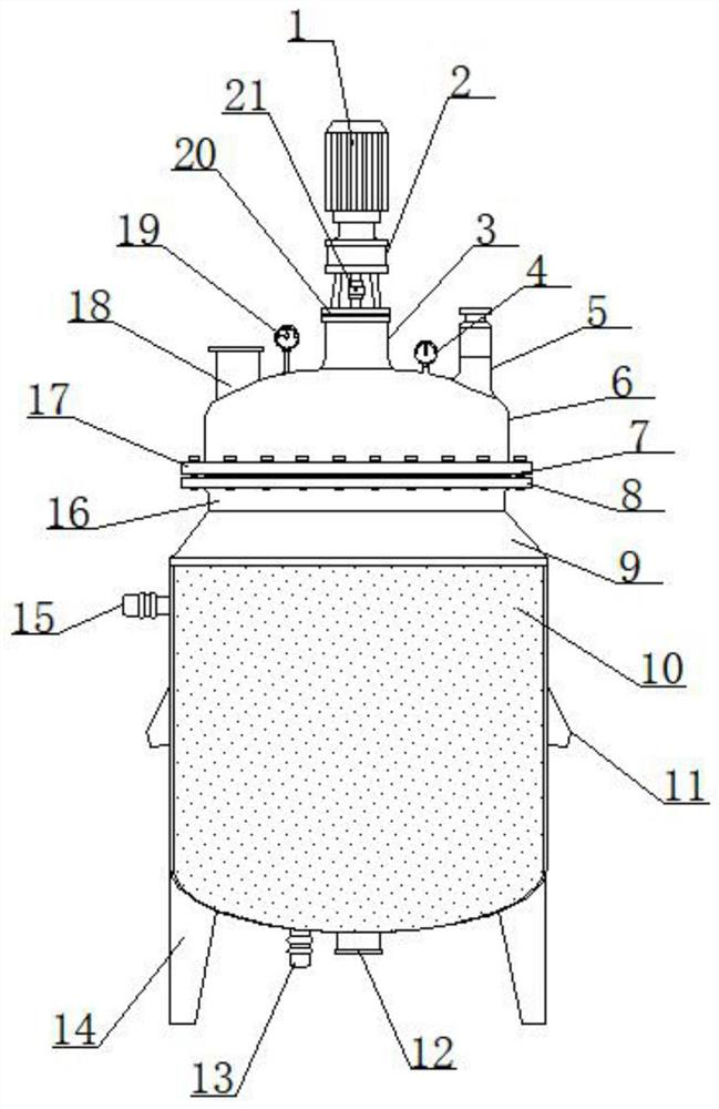 Polymer reaction kettle for chemical engineering