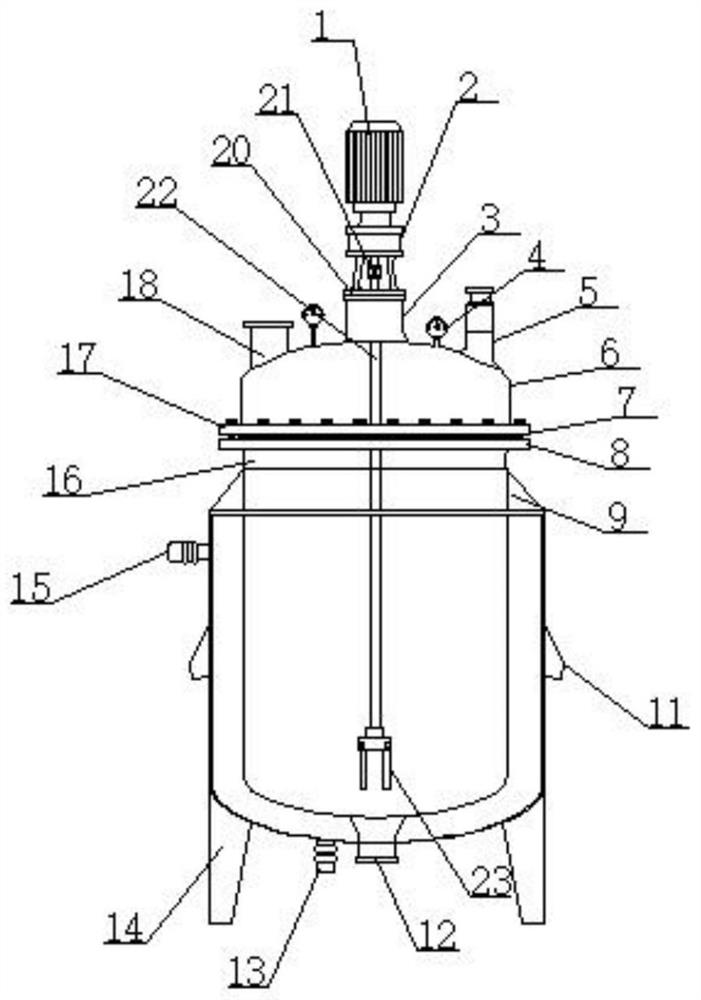 Polymer reaction kettle for chemical engineering