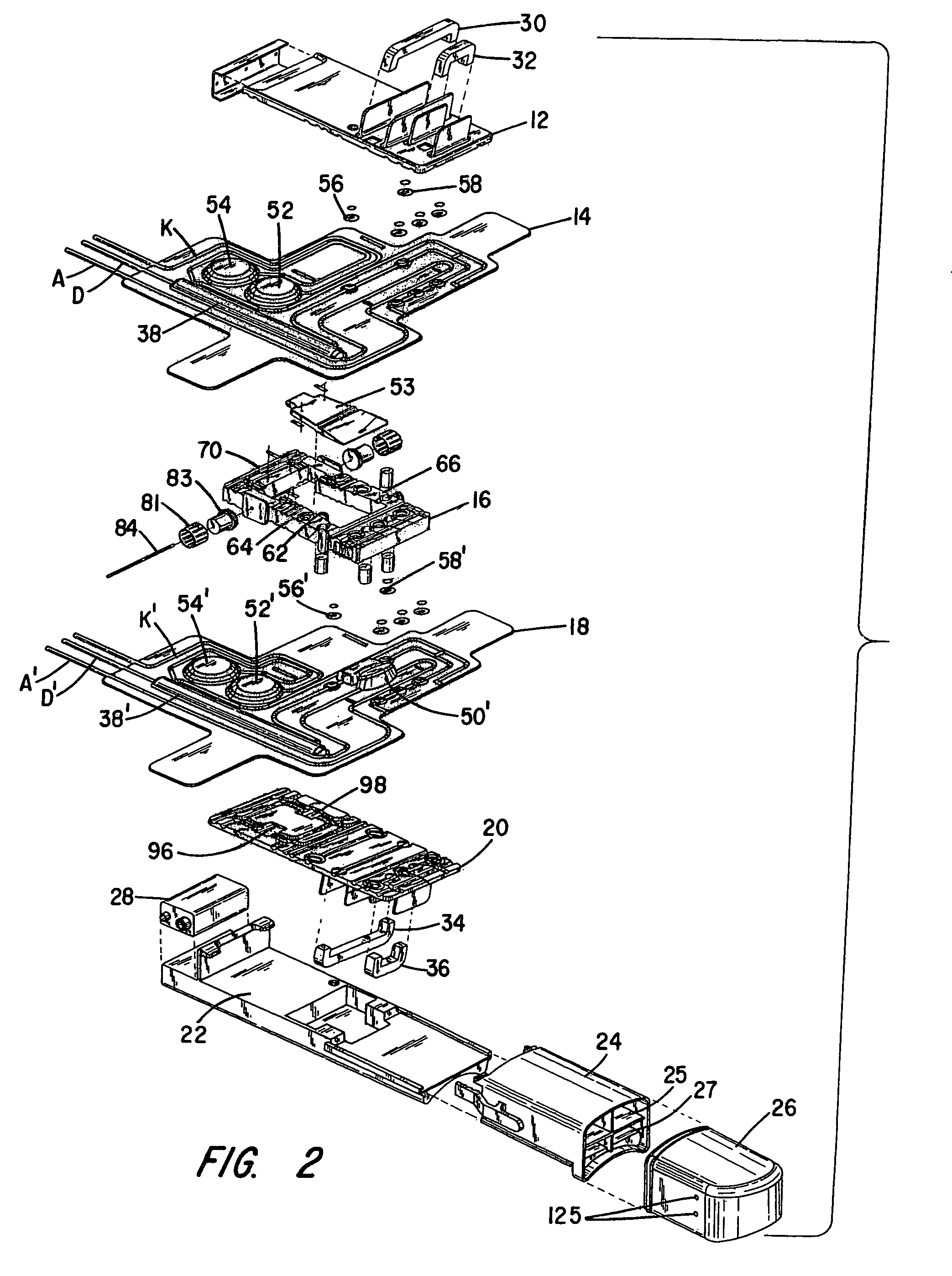 Chronic access system for extracorporeal treatment of blood including a continously wearable hemodialyzer