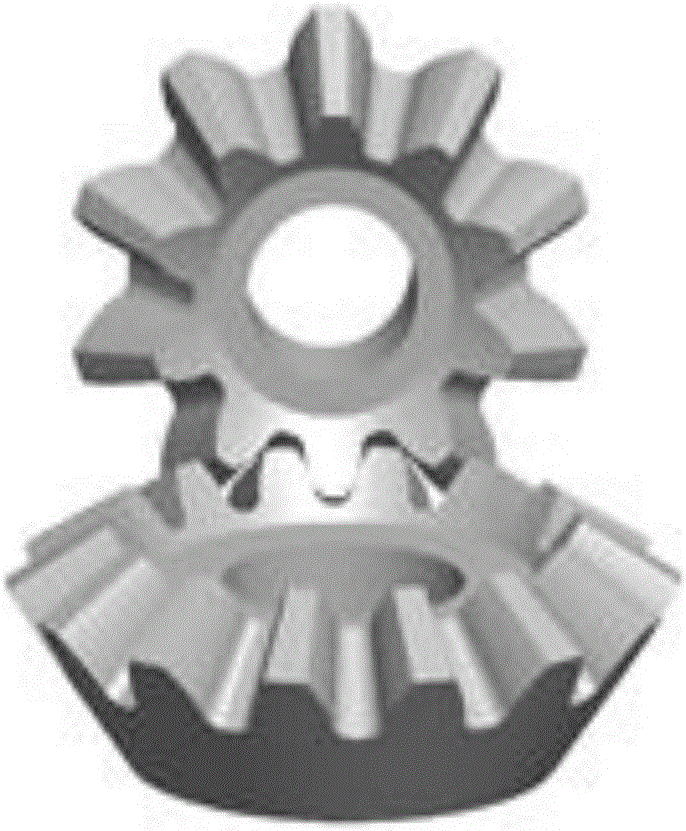Involute bevel gear tooth end relief and parametric modeling method