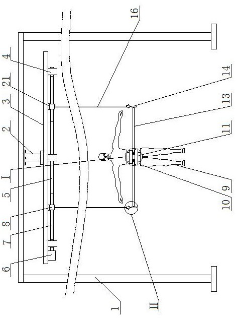 A special training device for cheerleading throwing and catching strength