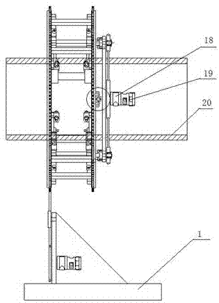 Tubular product rope saw ultrasonic cutting equipment