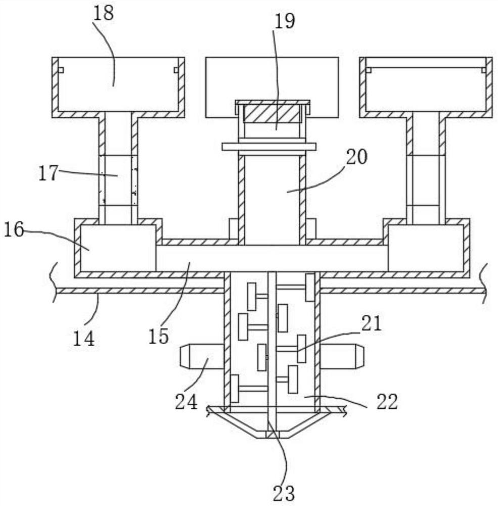 Nutrient solution blending device convenient to use and operate and used for clinical nutrition department