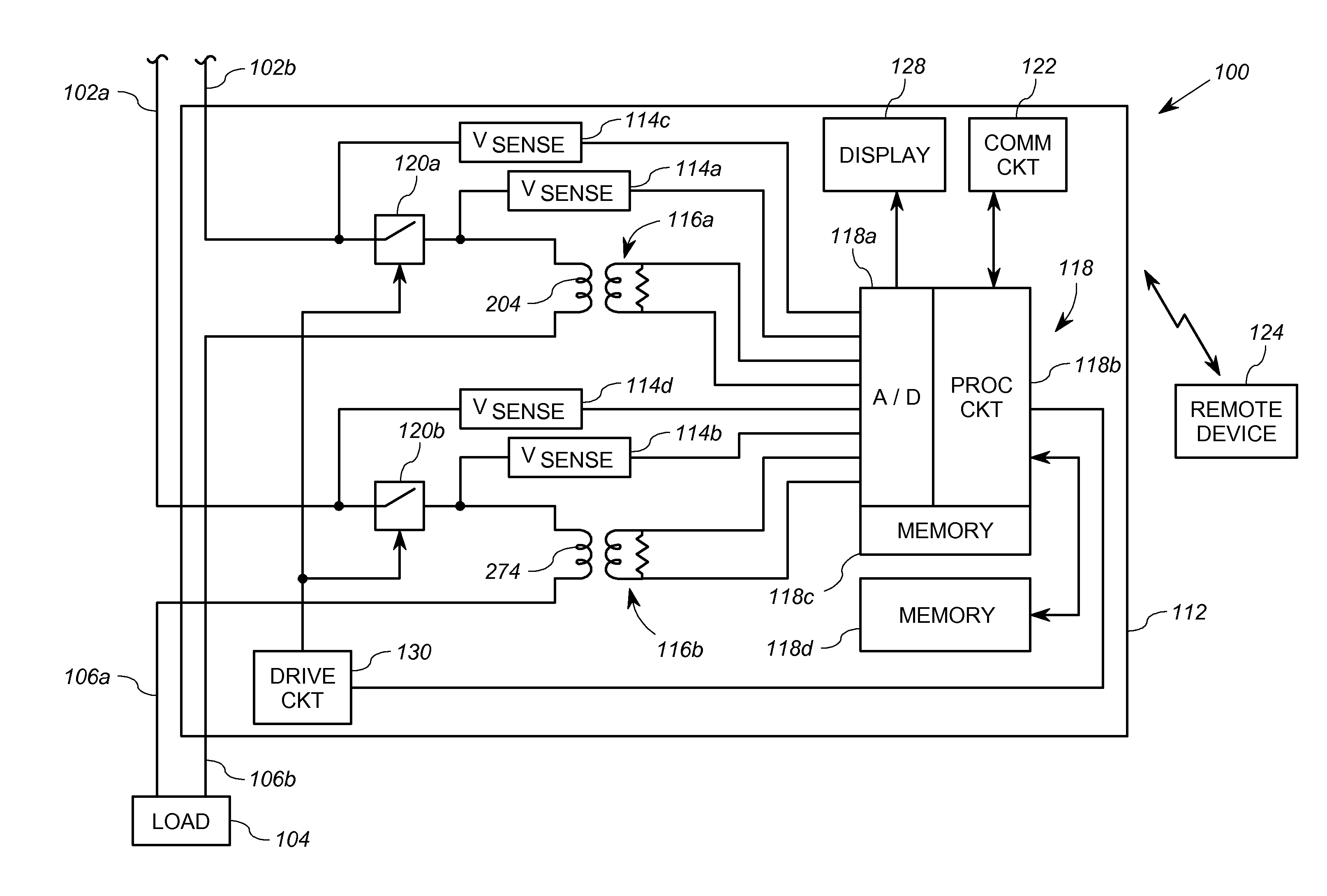 Element Resistance Measurement in an Electricity Meter