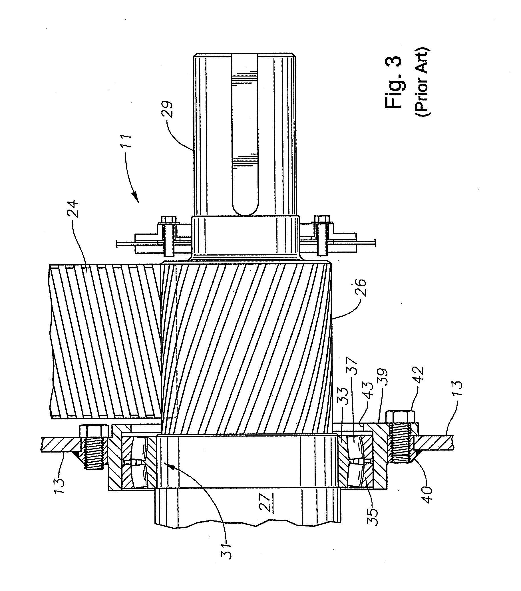 Floating Pinion Bearing for a Reciprocating Pump