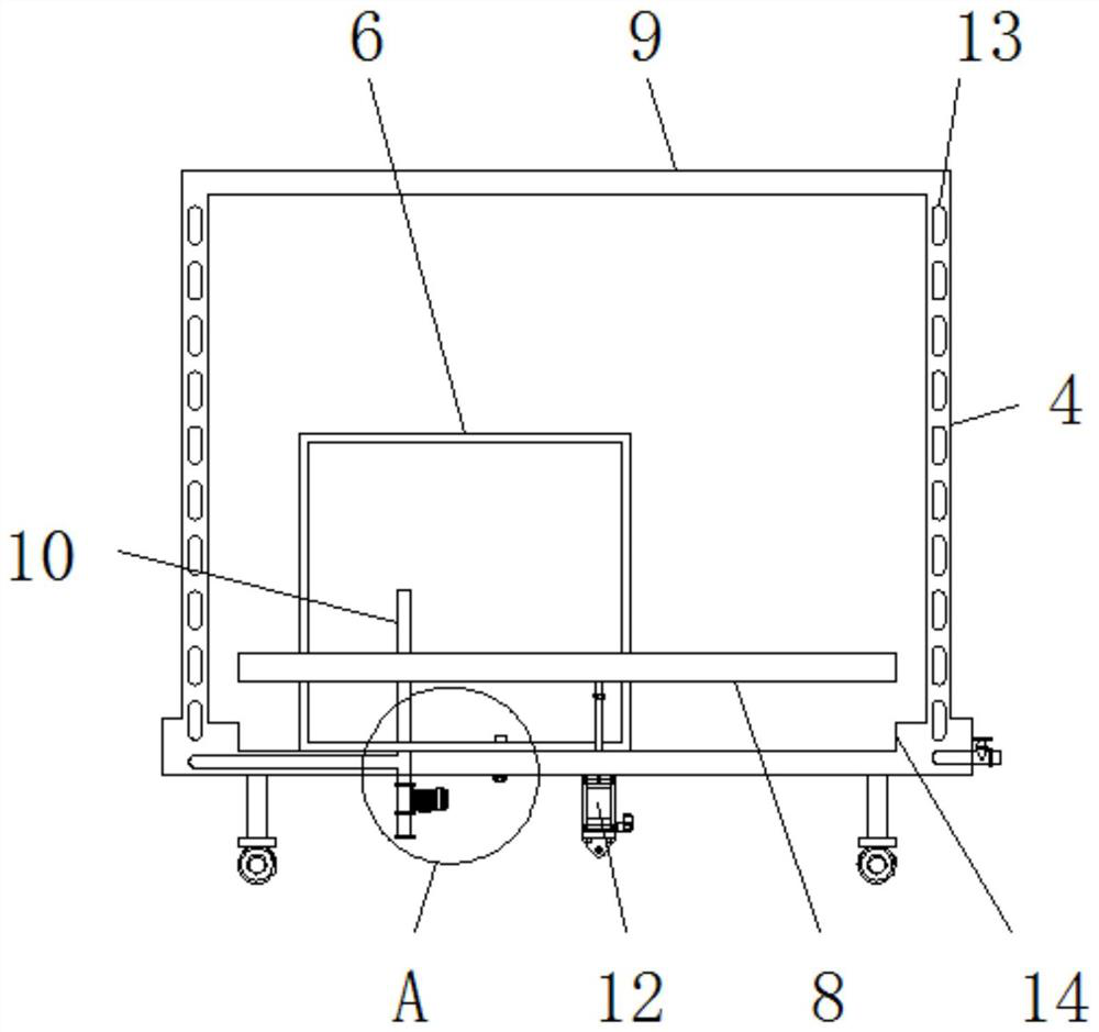 Vehicle-mounted refrigerator mold with guide ejection core-pulling mechanism