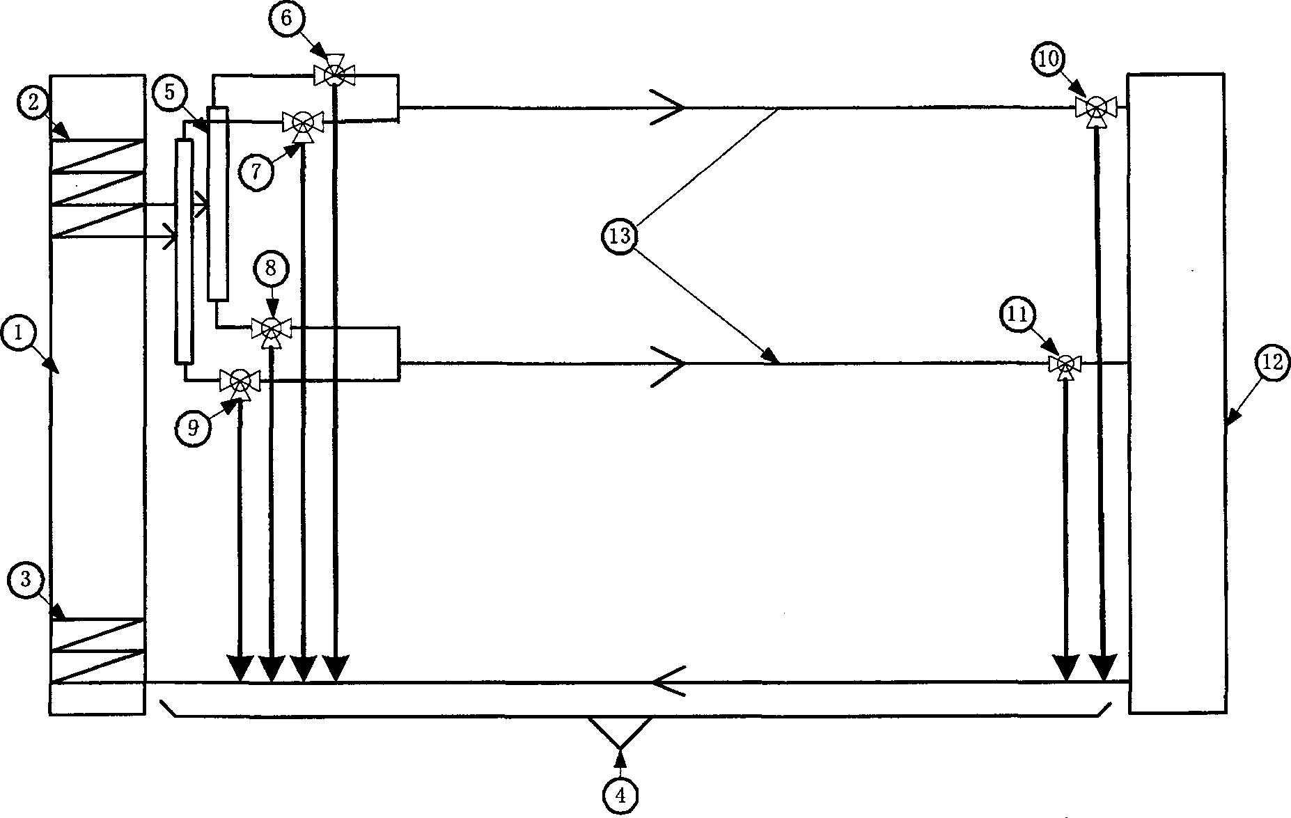 Electric generating set small side road system and control method thereof