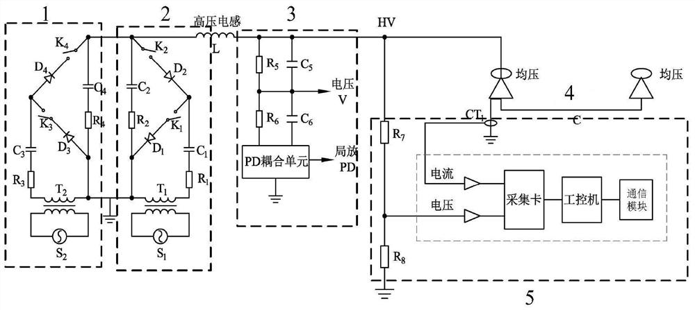 Power supply circuit for cable comprehensive test