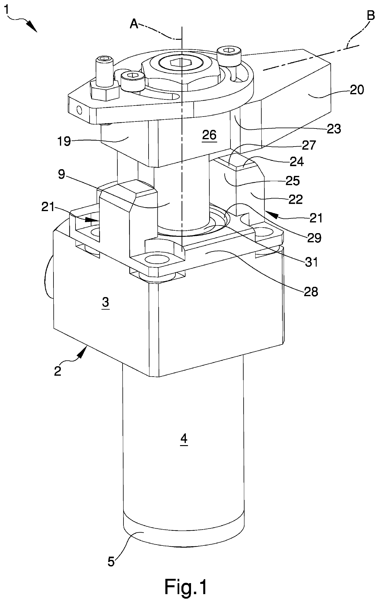 Device for locking workpieces on machine tools