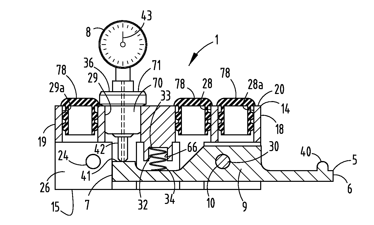 Trigger assembly for parts checking jigs and the like