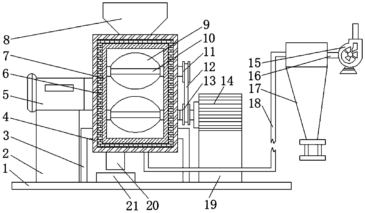 Energy-saving double-drum dryer