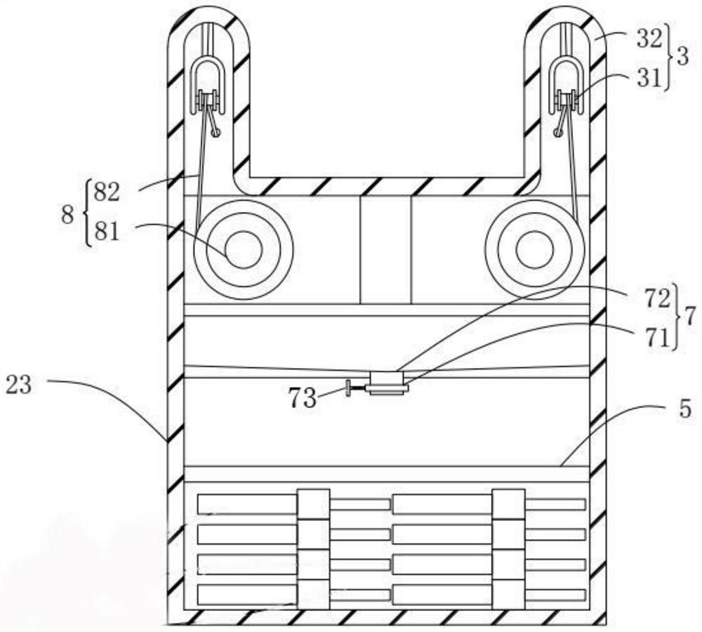 A high-rise fire self-rescue rescue device