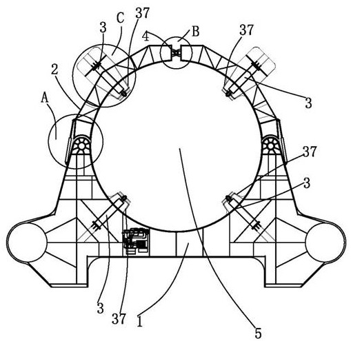 Control method of pile holding machine