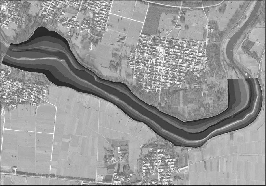 High-precision riverway terrain interpolation method