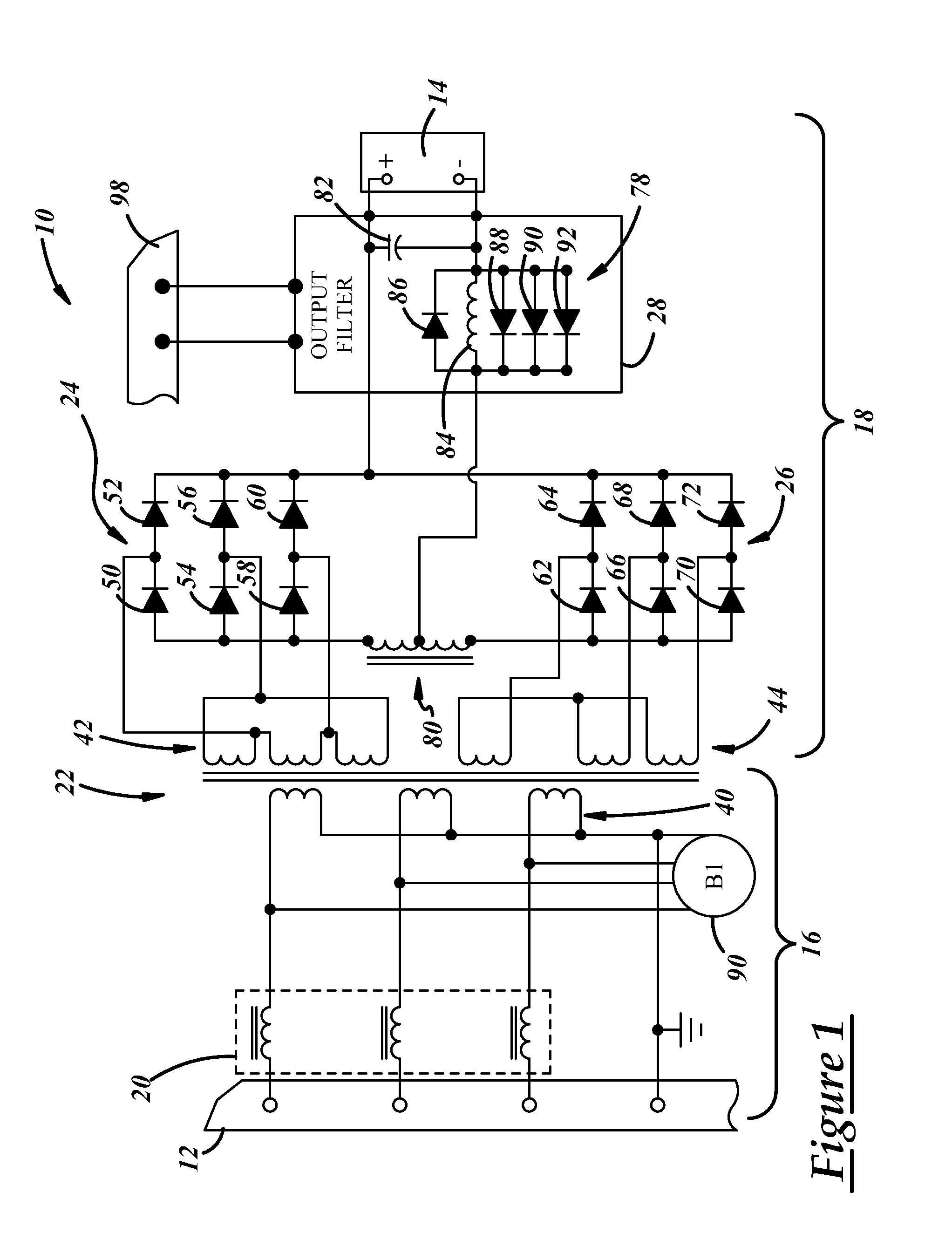 Aircraft power supply and method of operating the same