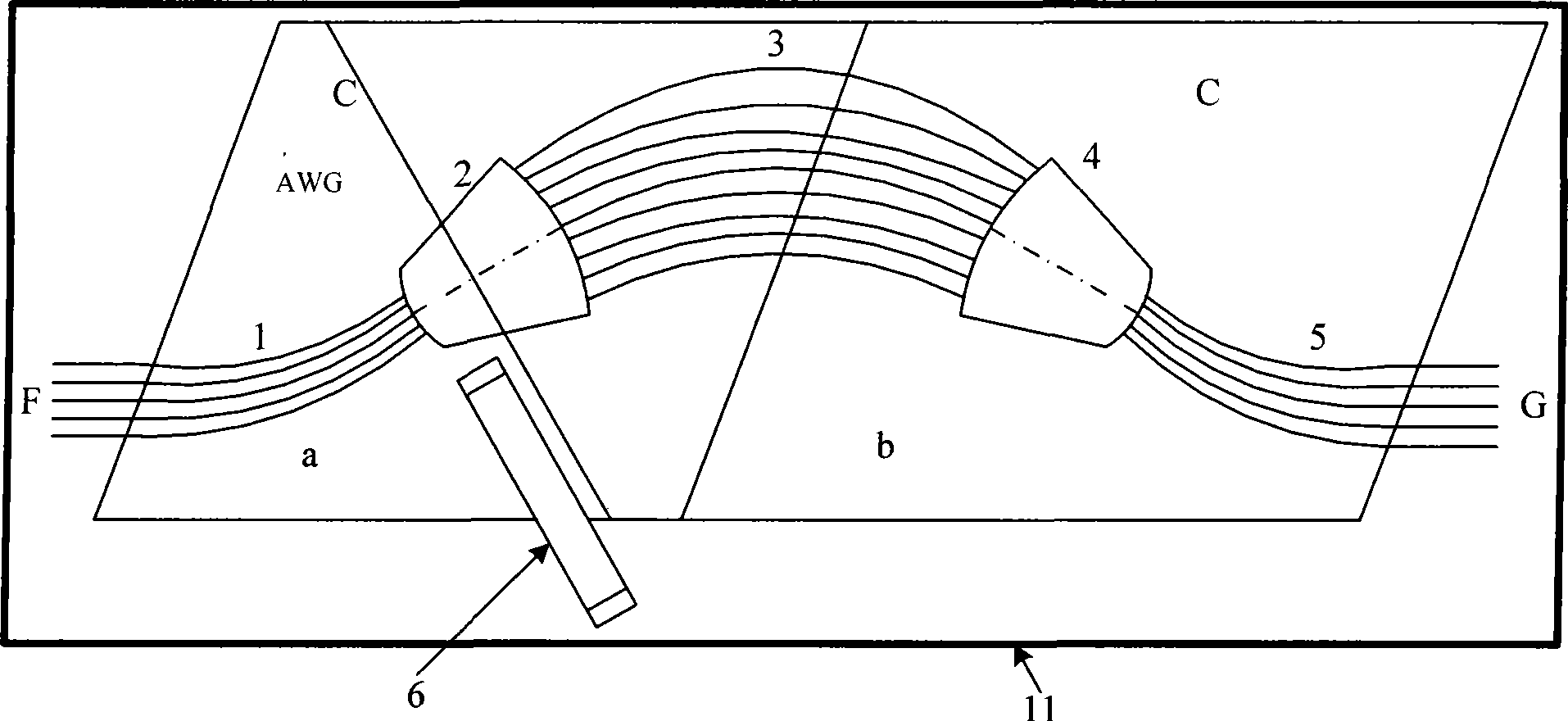 Method for manufacturing afebrile array wave-guide grating based on flat-plate wave-guide movement
