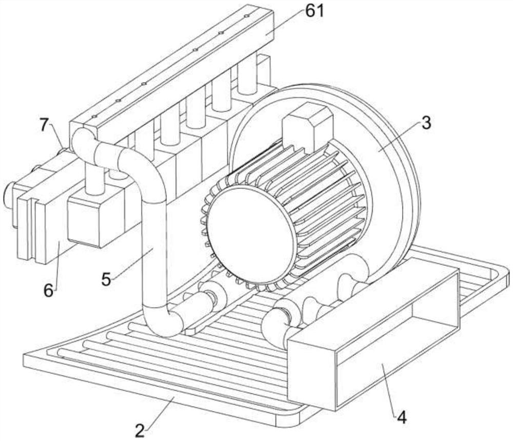 Blowing dust removal device for electronic product
