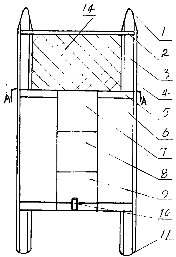 Fixed-width over-water-work ark capable of steadily breaking waves