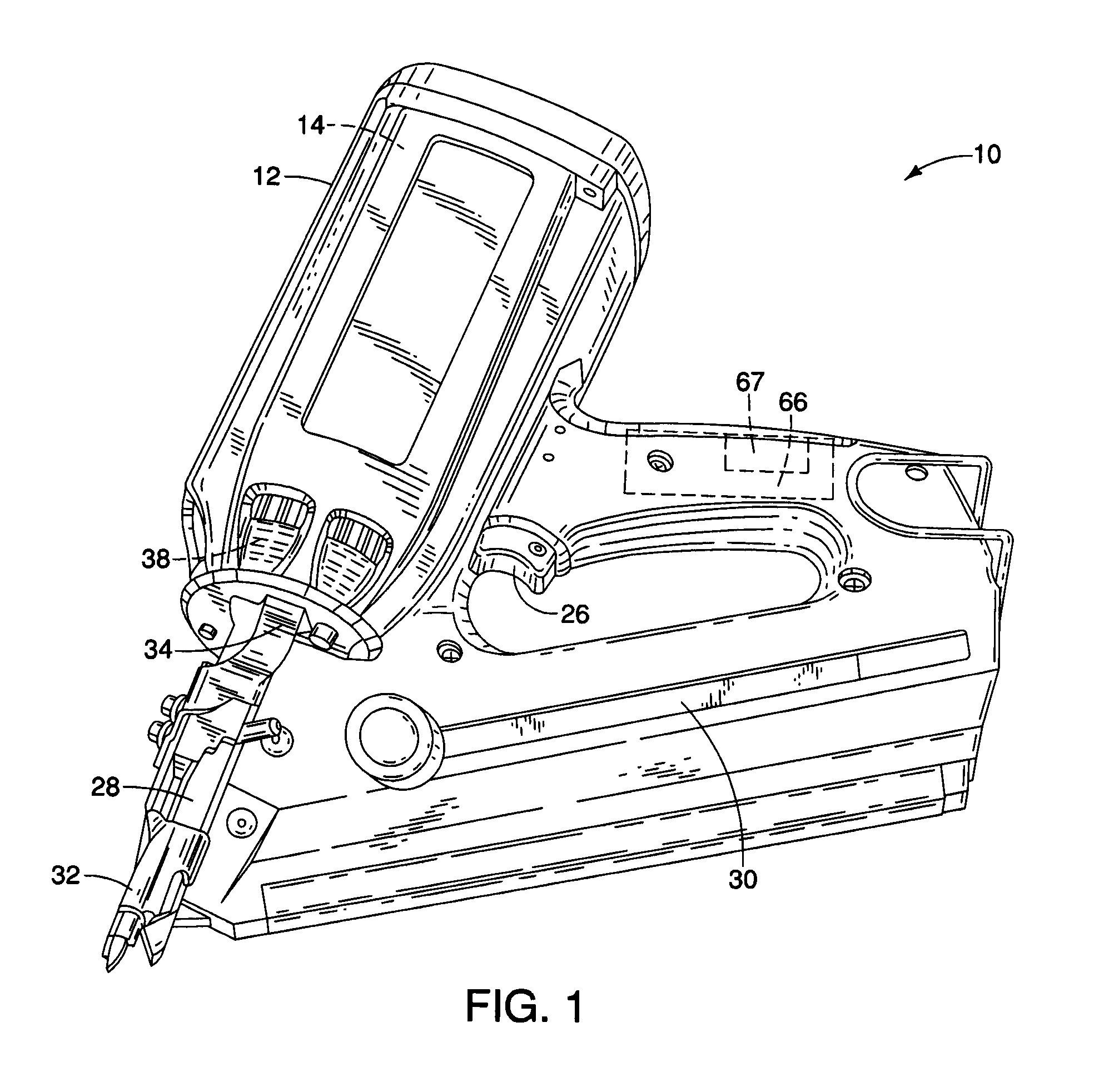 Fuel level monitoring system for combustion-powered tools