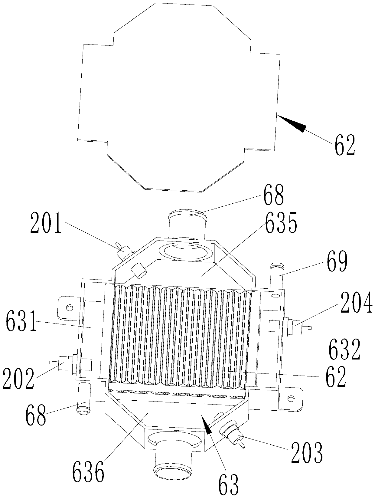 Cooling and heating dual-purpose intercooler, fuel cell system and control method