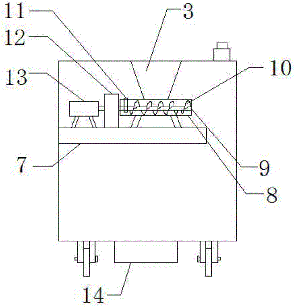 A waste copper pipe extrusion deformation conveying device