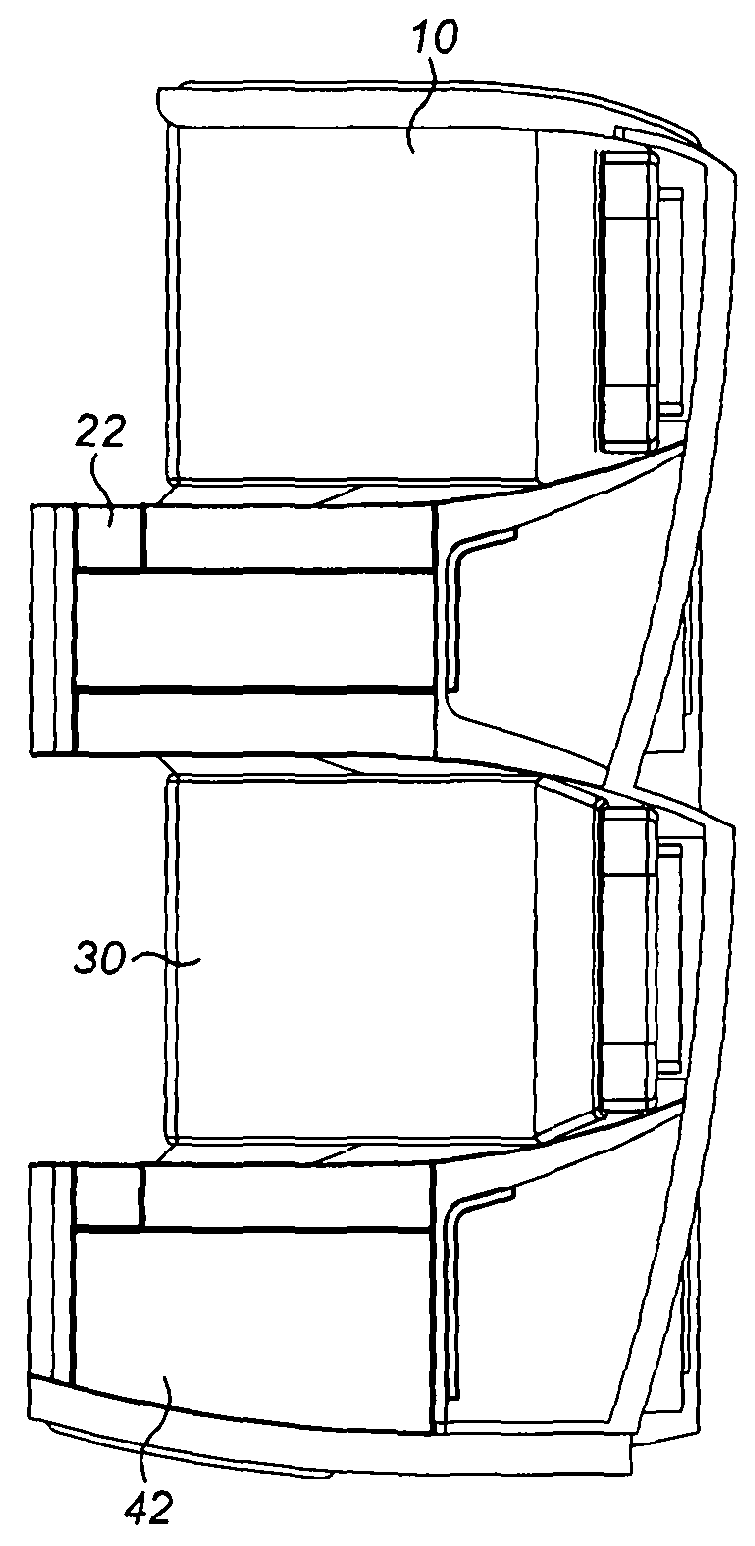 Aircraft seat arrangement including table