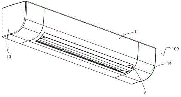Split wall-hung air conditioner with drainage structure
