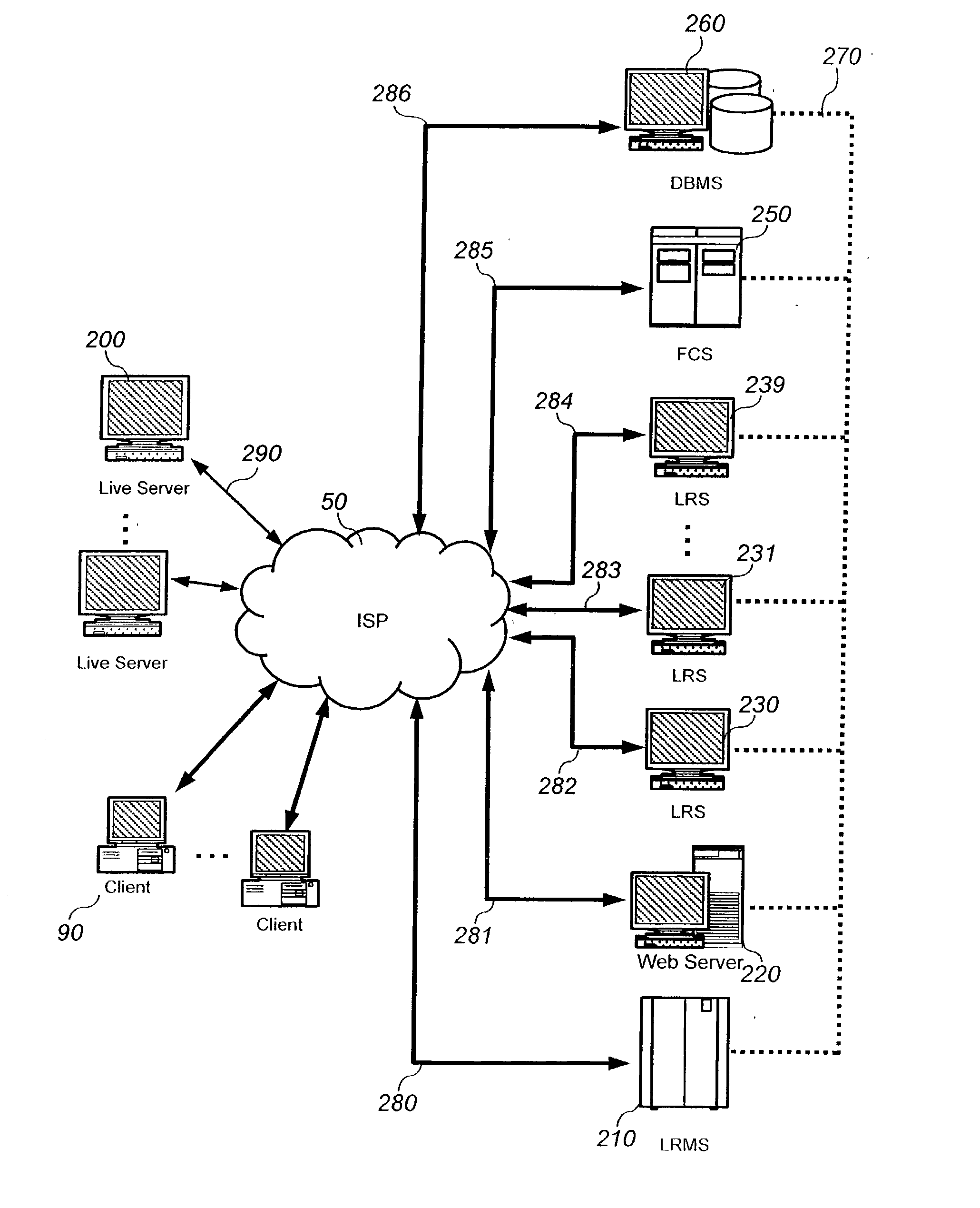 Relaying system for broadcasting multi-channel internet television and networking method thereof