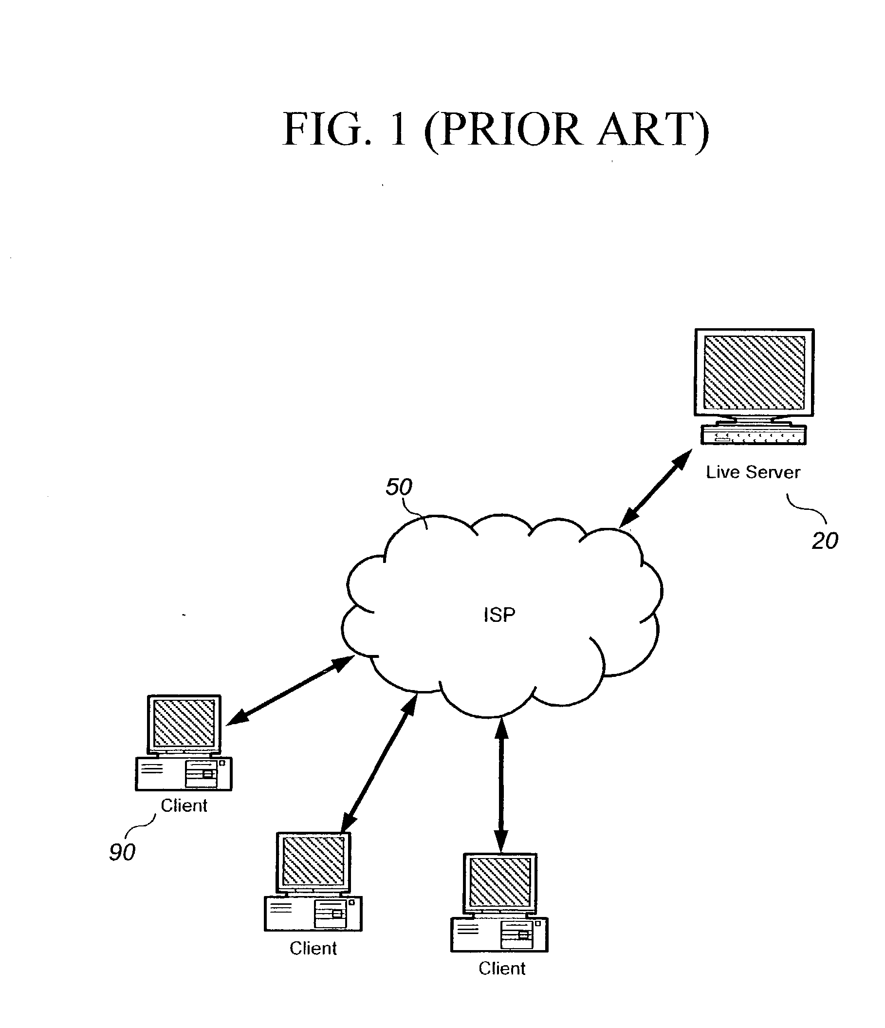 Relaying system for broadcasting multi-channel internet television and networking method thereof