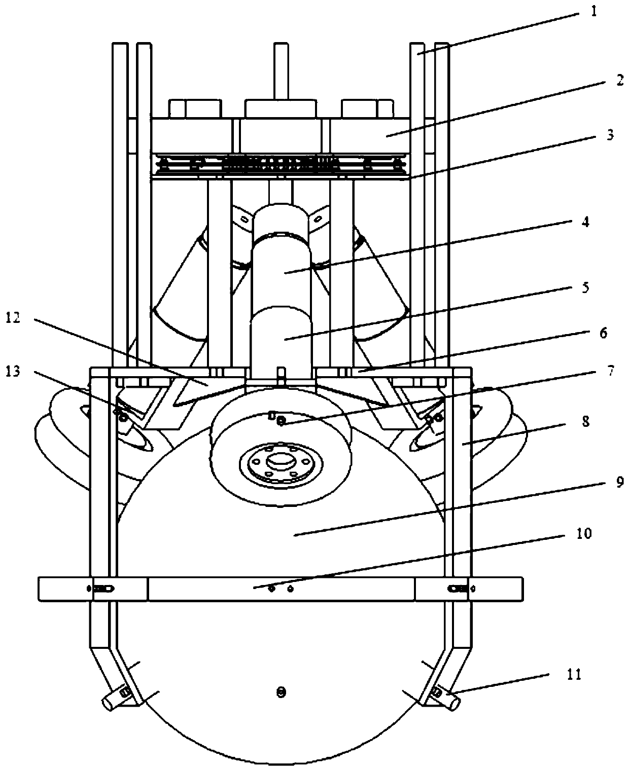 Omni-directional active friction end effector for space target control