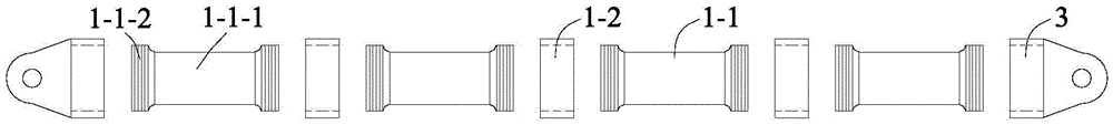 Modularized bamboo-shaped buckling restrained brace