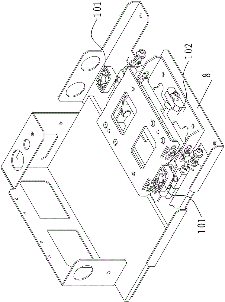Double nozzle ink stack alignment adjustment device