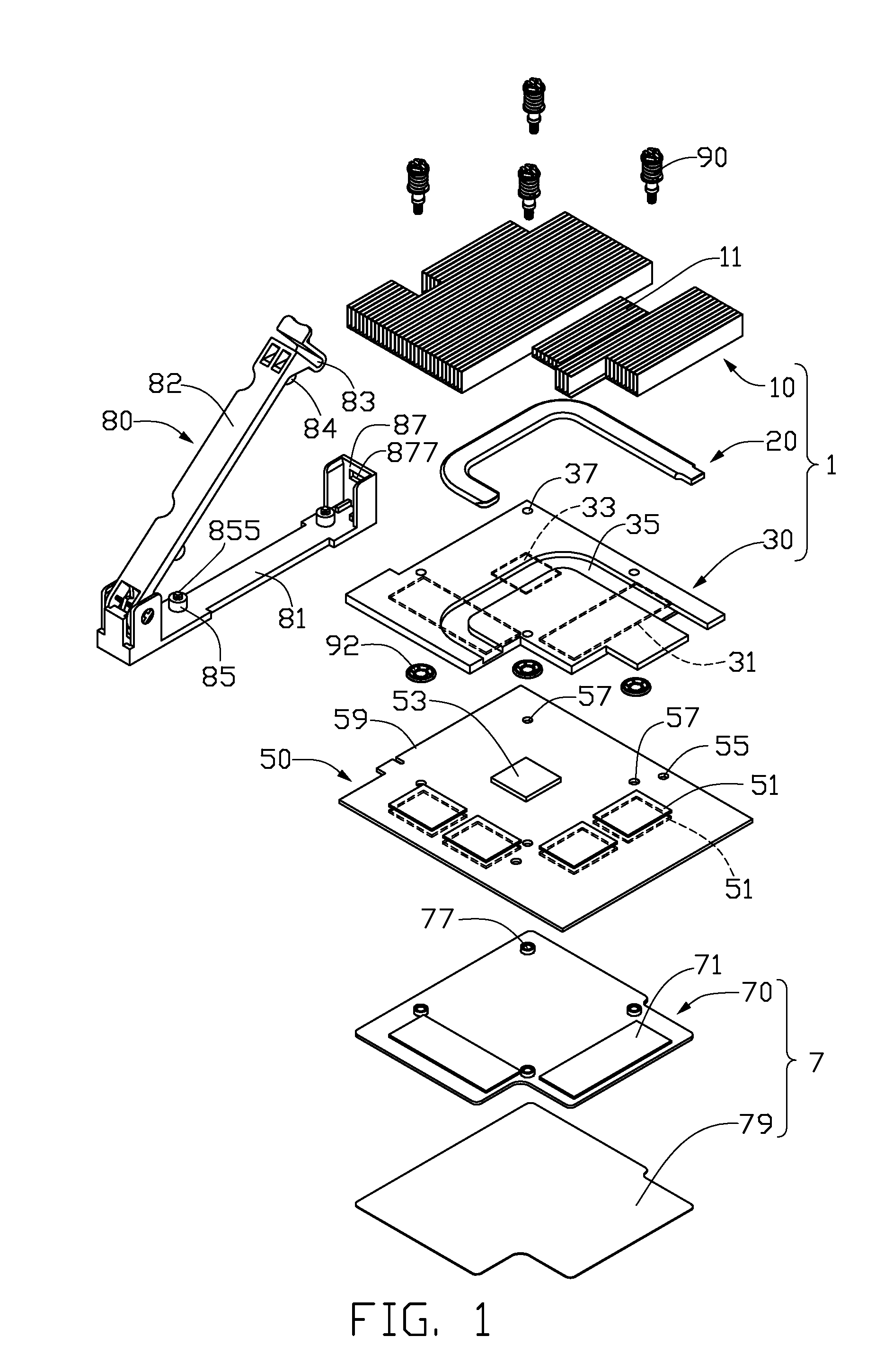 Heat dissipation assembly for graphics card and blade server using the same