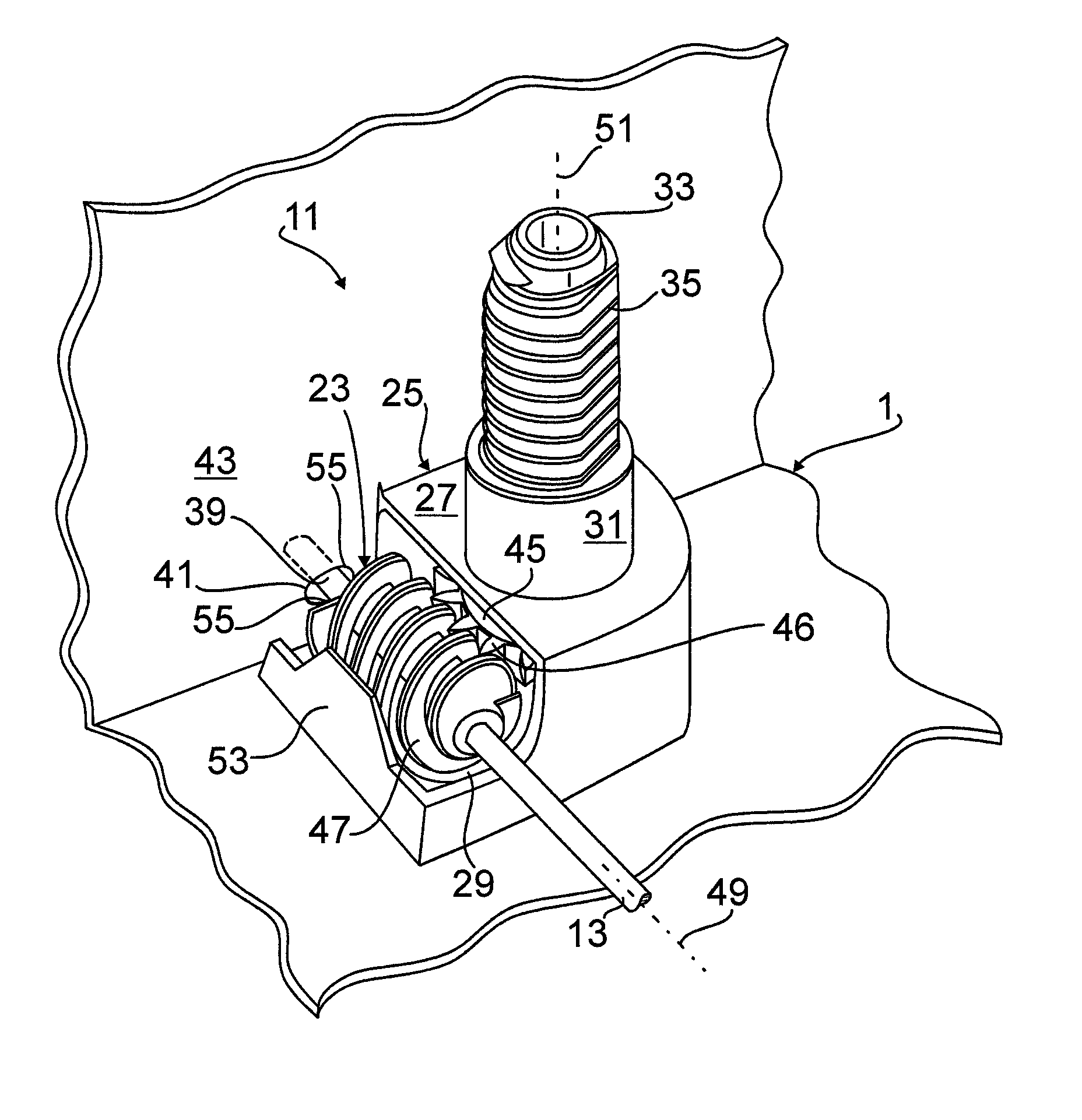 Household appliance having a height-adjusting device for an appliance pedestal