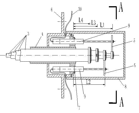 Rod type coaxial multi-point displacement measuring device
