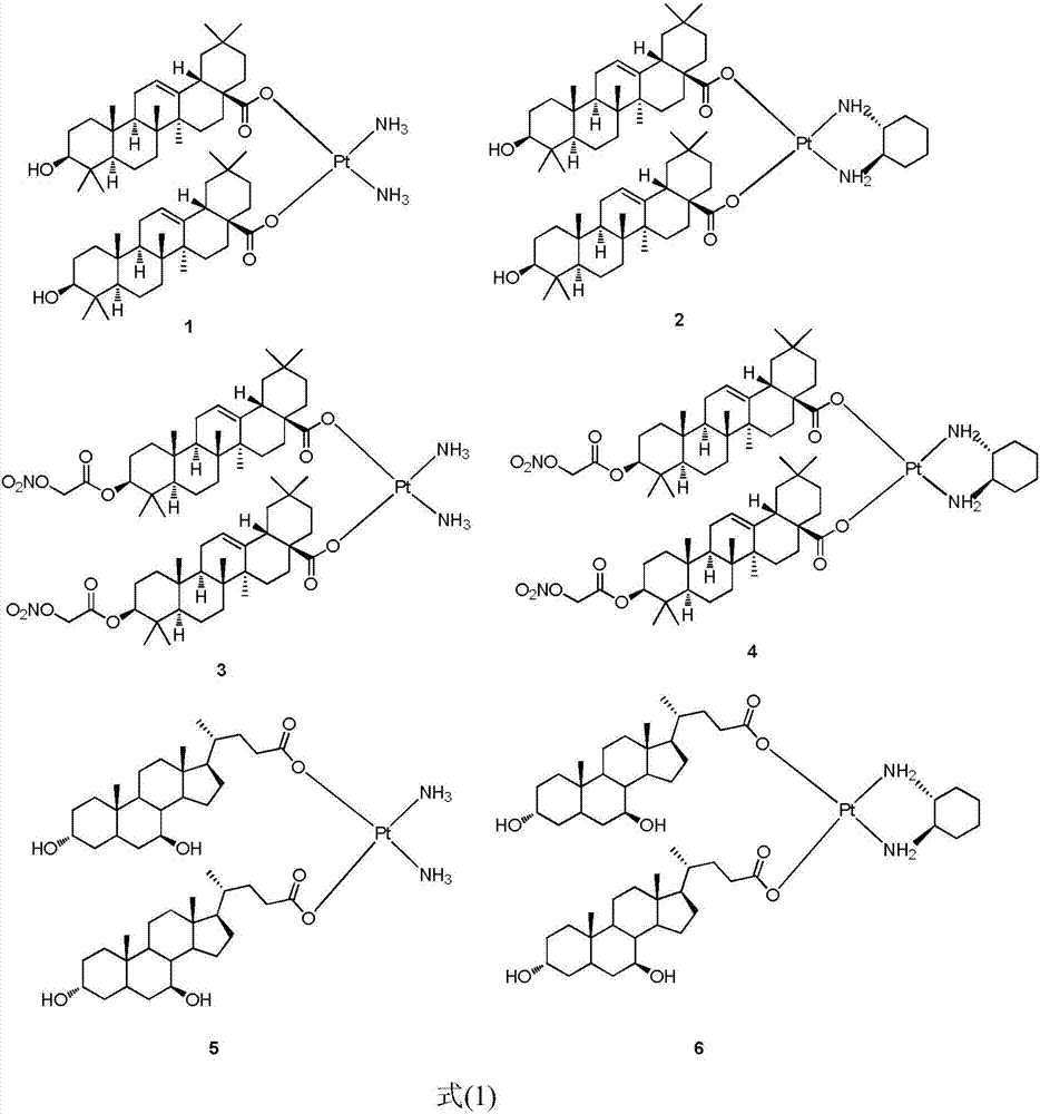 A class of platinum (ii) complexes and their preparation and use