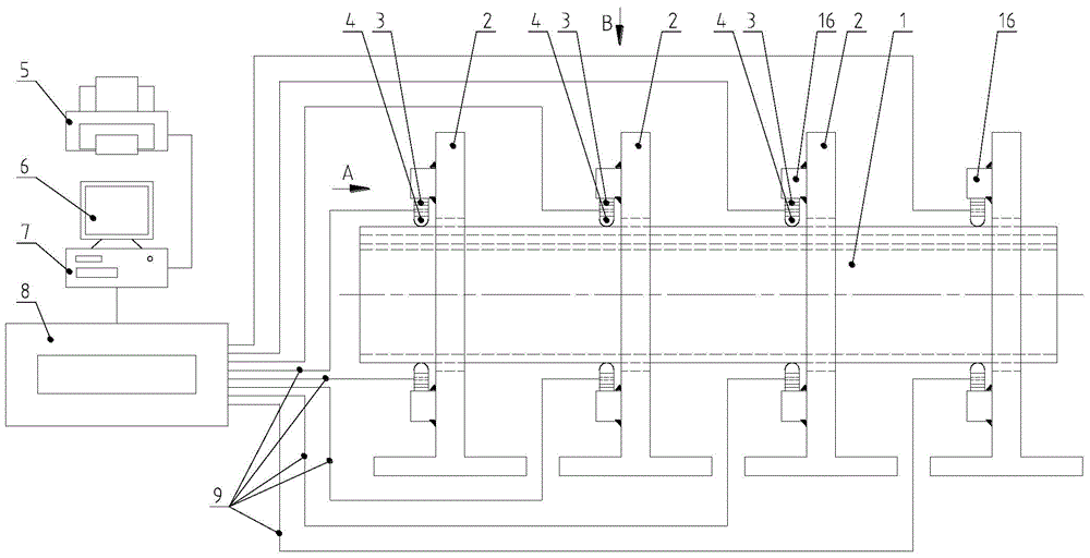 A method and device for testing the lateral stiffness of a tubular belt