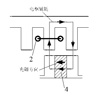 Rotor-permanent-magnetic type doubly-salient motor