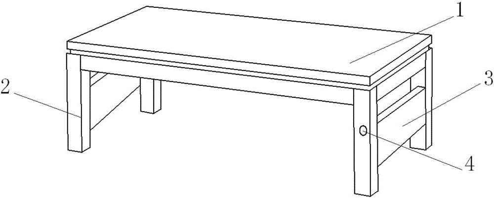 Heat radiation heating tea table