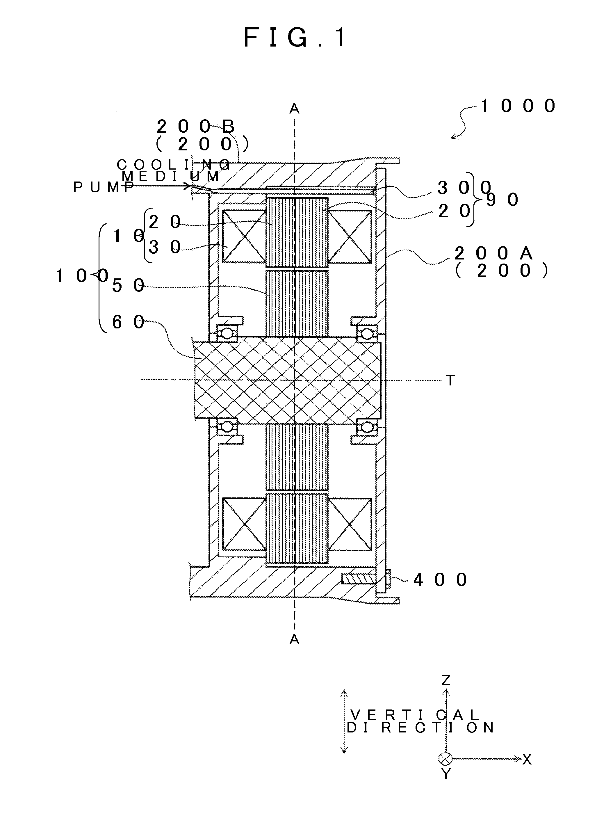 Stator cooling device