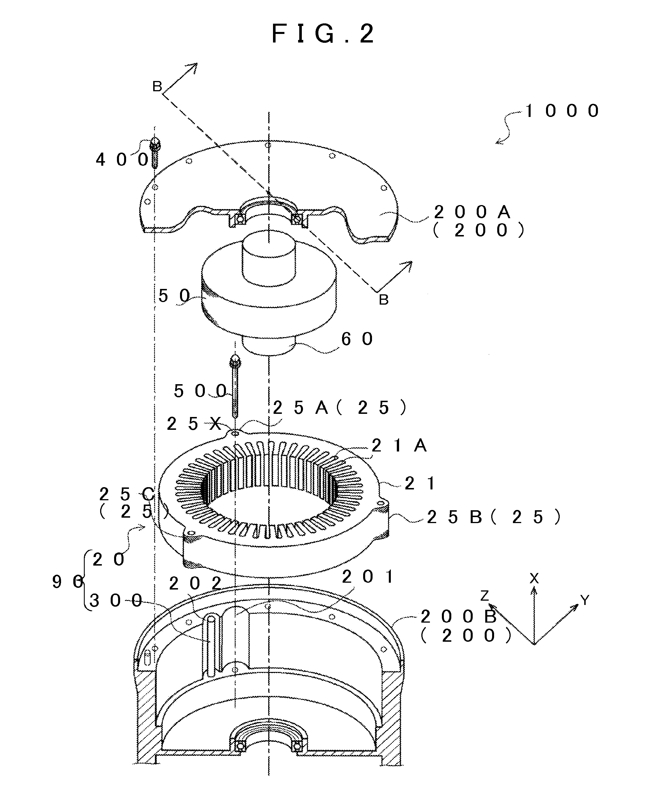 Stator cooling device