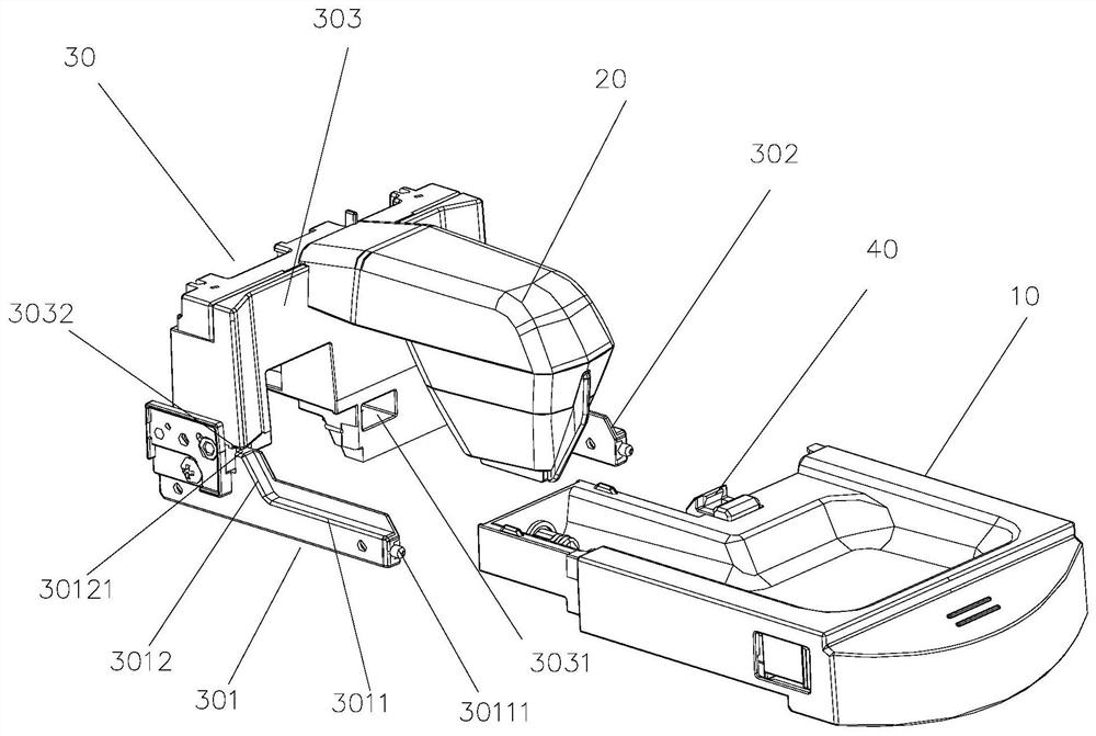 Clothes partial cleaning device and washing machine