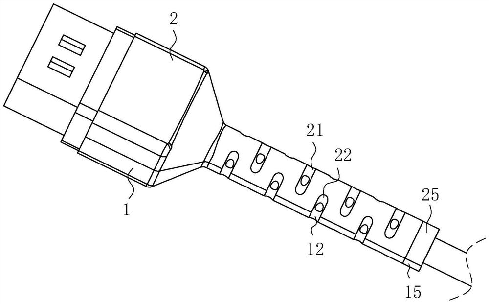 Bending-resistant data line protection sleeve