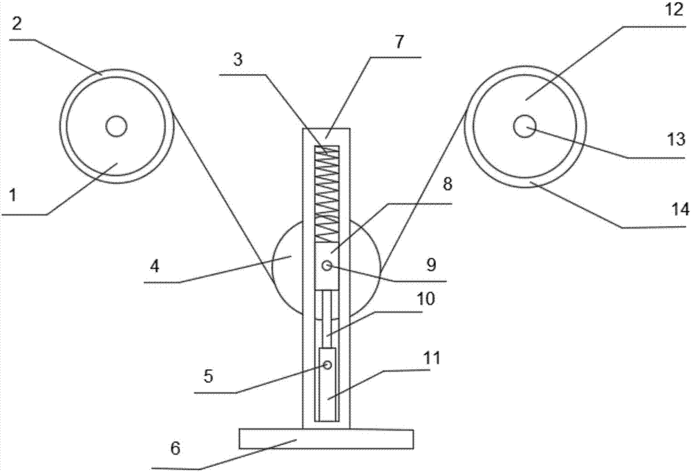 Textile yarn tensioning device