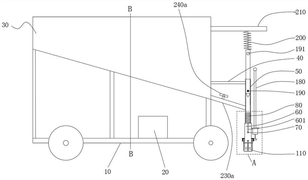 Fertilizing device with mulching film breaking function