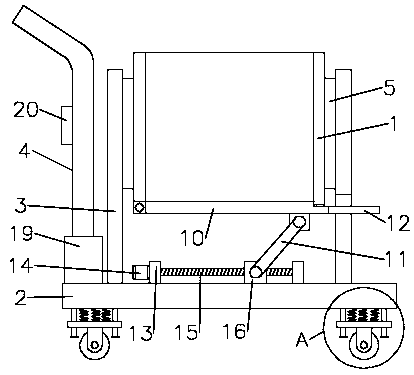 Transfer device for waste and old electronic and electrical appliances