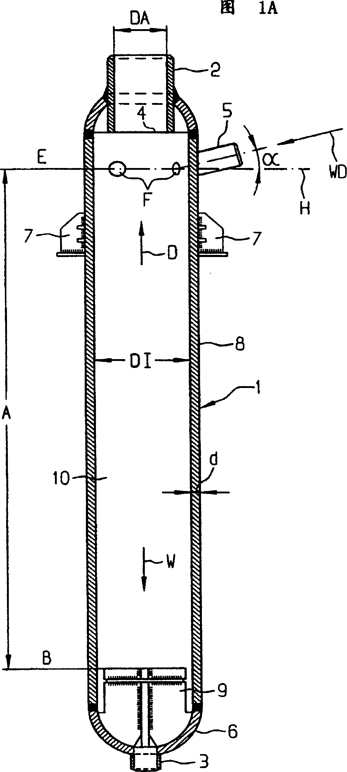 Separator for a water-steum separating device