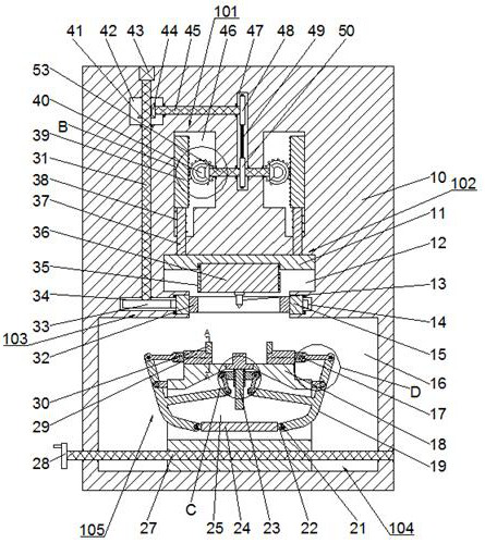 Bolt hole processing device for mold machining