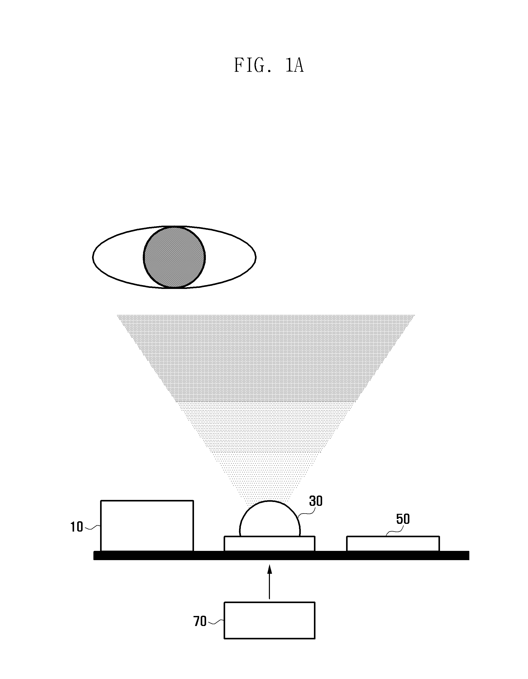 Terminal and method for iris scanning and proximity sensing